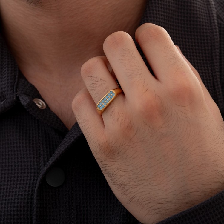 Rodyum Kaplamalı Model 925 Ayar Erkek Gümüş Yüzük Rodyum Kaplamalı Model 925 Ayar Erkek Gümüş Yüzük