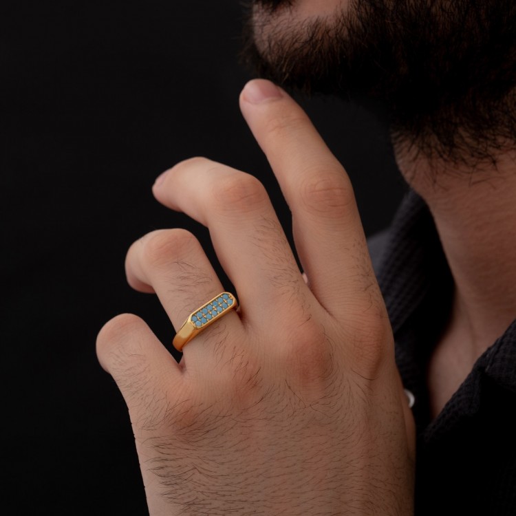 Rodyum Kaplamalı Model 925 Ayar Erkek Gümüş Yüzük Rodyum Kaplamalı Model 925 Ayar Erkek Gümüş Yüzük