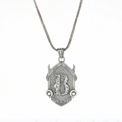 Kişiye Özel Harf Detaylı 925 Ayar Gümüş Kolye