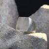 Eskitme Model Sade Tasarım Erkek Gümüş Yüzük