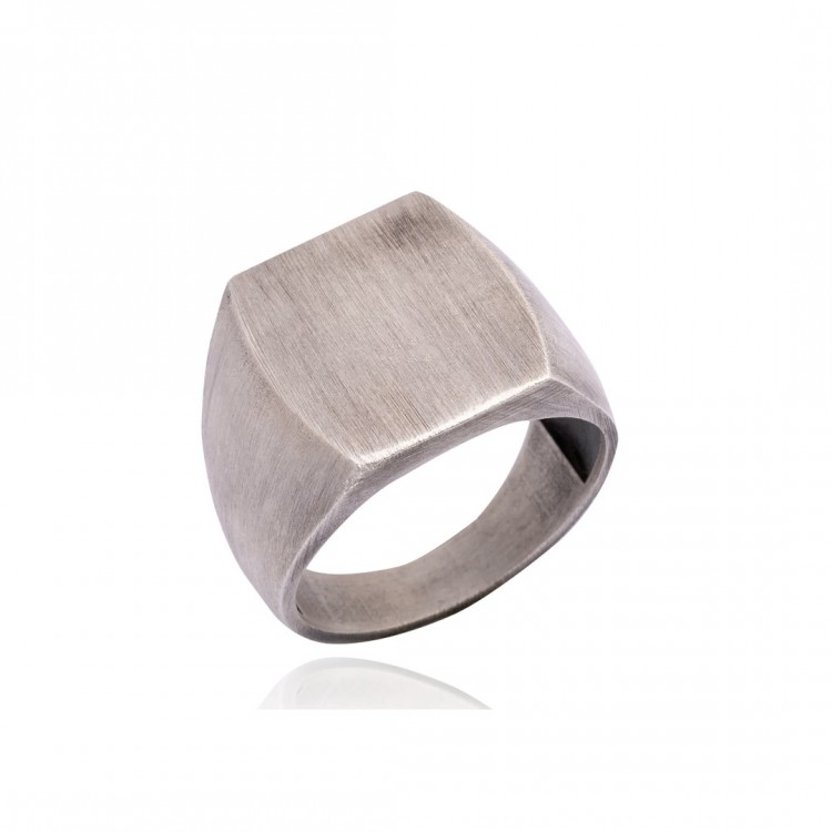 Eskitme Model Sade Tasarım Erkek Gümüş Yüzük