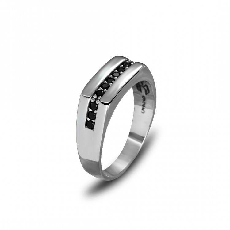 Zirkon Taşlı 925 Ayar Erkek Gümüş Yüzük